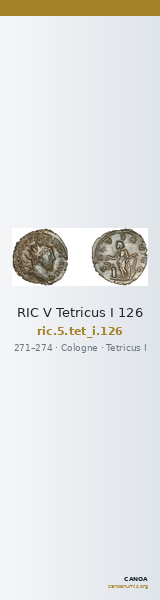RIC V Tetricus I 126 — CANOA