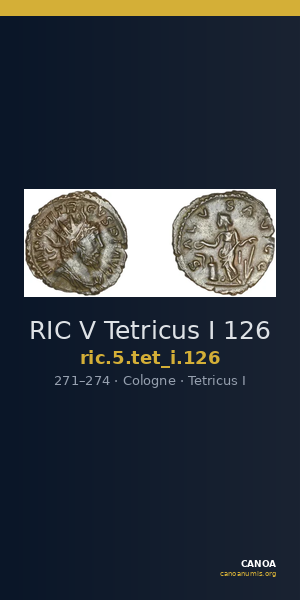 RIC V Tetricus I 126 — CANOA