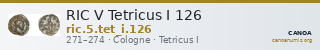RIC V Tetricus I 126 — CANOA