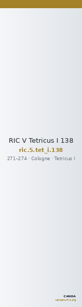 RIC V Tetricus I 138 — CANOA