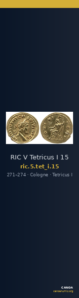 RIC V Tetricus I 15 — CANOA