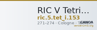 RIC V Tetricus I 153 — CANOA