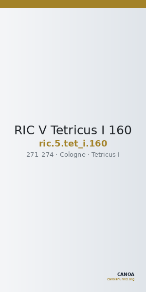 RIC V Tetricus I 160 — CANOA