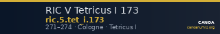 RIC V Tetricus I 173 — CANOA
