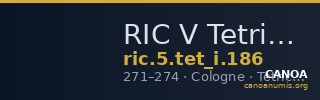 RIC V Tetricus I 186 — CANOA