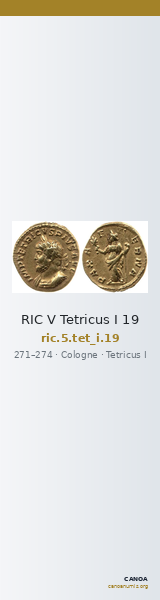 RIC V Tetricus I 19 — CANOA