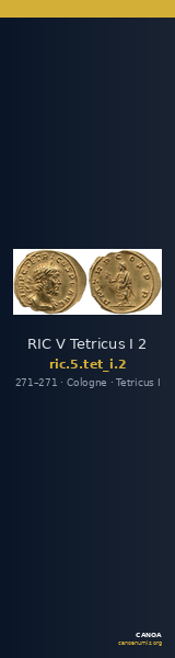 RIC V Tetricus I 2 — CANOA
