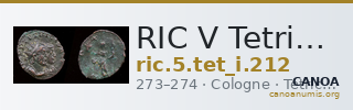 RIC V Tetricus I 212 — CANOA