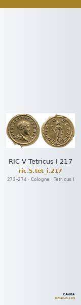RIC V Tetricus I 217 — CANOA