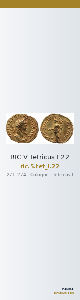 RIC V Tetricus I 22 — CANOA