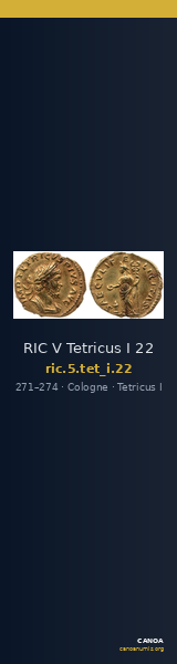 RIC V Tetricus I 22 — CANOA