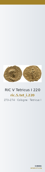 RIC V Tetricus I 220 — CANOA