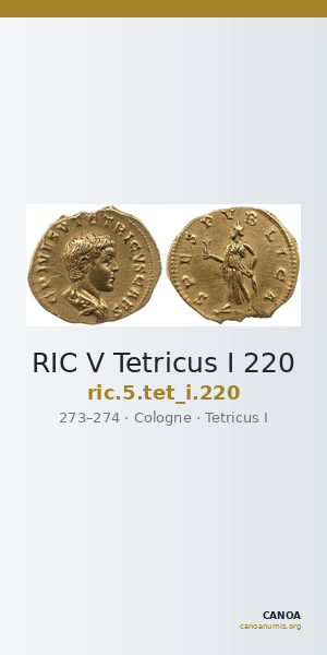 RIC V Tetricus I 220 — CANOA