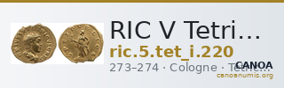 RIC V Tetricus I 220 — CANOA