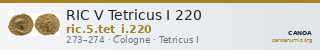 RIC V Tetricus I 220 — CANOA