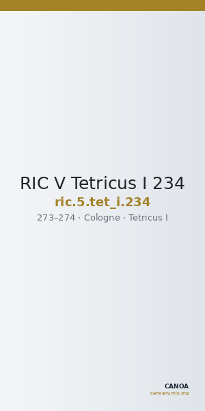 RIC V Tetricus I 234 — CANOA