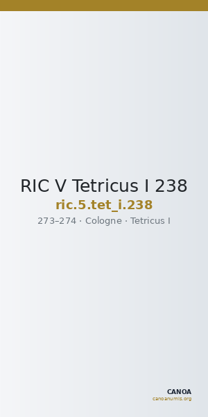 RIC V Tetricus I 238 — CANOA