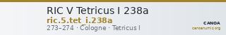 RIC V Tetricus I 238a — CANOA