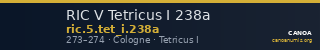 RIC V Tetricus I 238a — CANOA