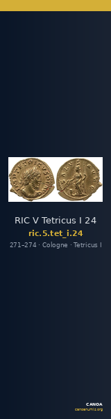 RIC V Tetricus I 24 — CANOA