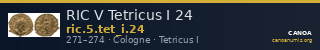 RIC V Tetricus I 24 — CANOA