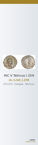 RIC V Tetricus I 259 — CANOA