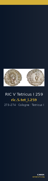 RIC V Tetricus I 259 — CANOA
