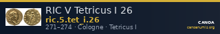 RIC V Tetricus I 26 — CANOA