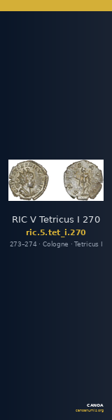 RIC V Tetricus I 270 — CANOA