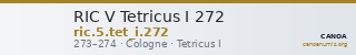 RIC V Tetricus I 272 — CANOA