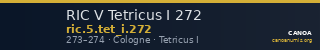 RIC V Tetricus I 272 — CANOA