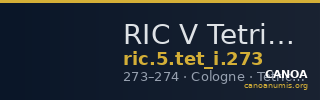 RIC V Tetricus I 273 — CANOA