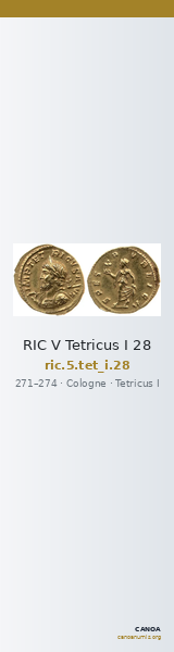 RIC V Tetricus I 28 — CANOA