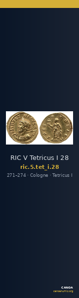 RIC V Tetricus I 28 — CANOA