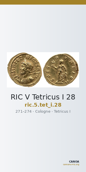 RIC V Tetricus I 28 — CANOA