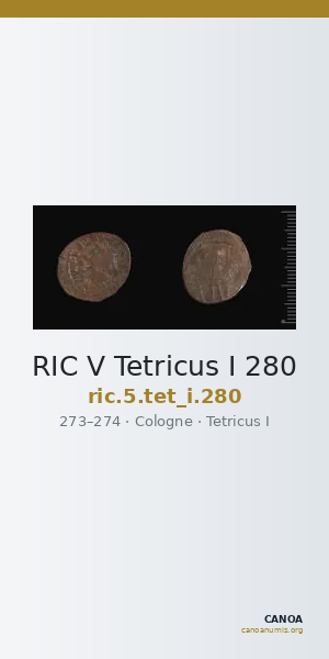 RIC V Tetricus I 280 — CANOA