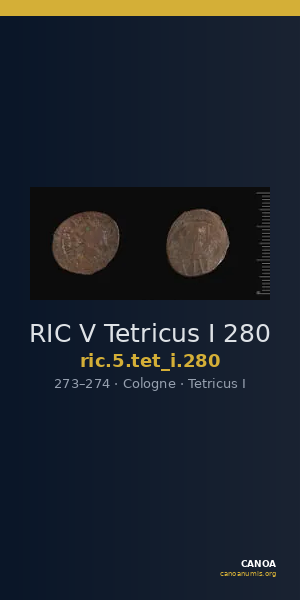 RIC V Tetricus I 280 — CANOA