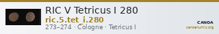 RIC V Tetricus I 280 — CANOA