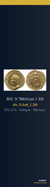 RIC V Tetricus I 30 — CANOA