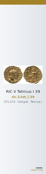 RIC V Tetricus I 39 — CANOA
