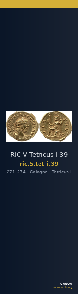 RIC V Tetricus I 39 — CANOA