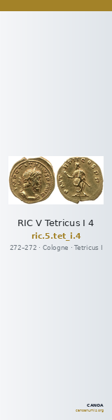 RIC V Tetricus I 4 — CANOA