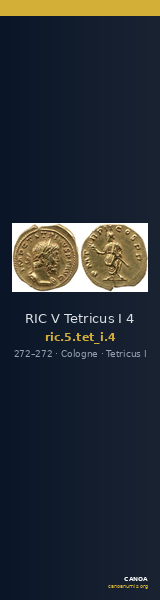 RIC V Tetricus I 4 — CANOA