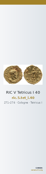 RIC V Tetricus I 40 — CANOA
