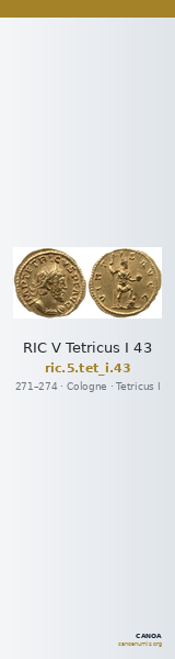 RIC V Tetricus I 43 — CANOA