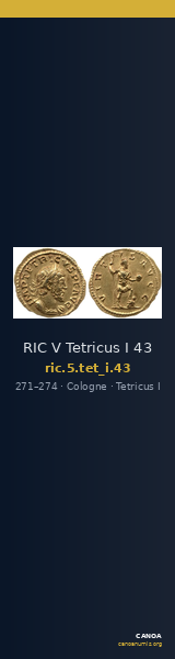 RIC V Tetricus I 43 — CANOA