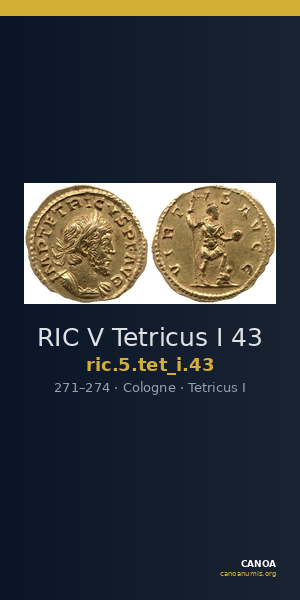 RIC V Tetricus I 43 — CANOA