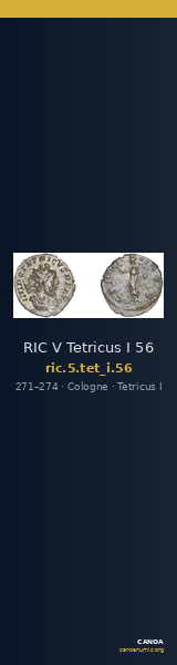RIC V Tetricus I 56 — CANOA