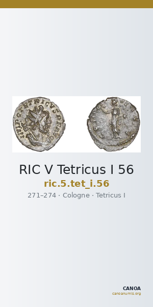 RIC V Tetricus I 56 — CANOA