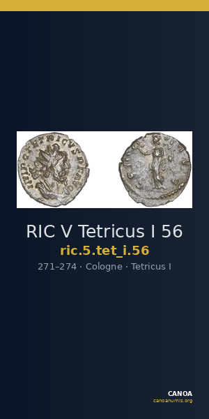 RIC V Tetricus I 56 — CANOA
